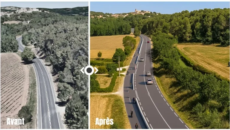 Montpellier : 5 km à vélo entre Prades et le tram