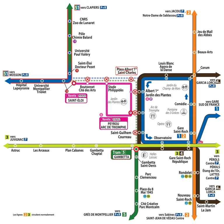 À Montpellier, l’été se complique sur plusieurs lignes de tram