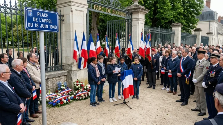 Commémoration de l’Appel du 18 juin 1940 à Poitiers, le 18 juin 2026 : place de l’Appel du 18 juin 1940, entrée principale du parc de Blossac (gratuit)