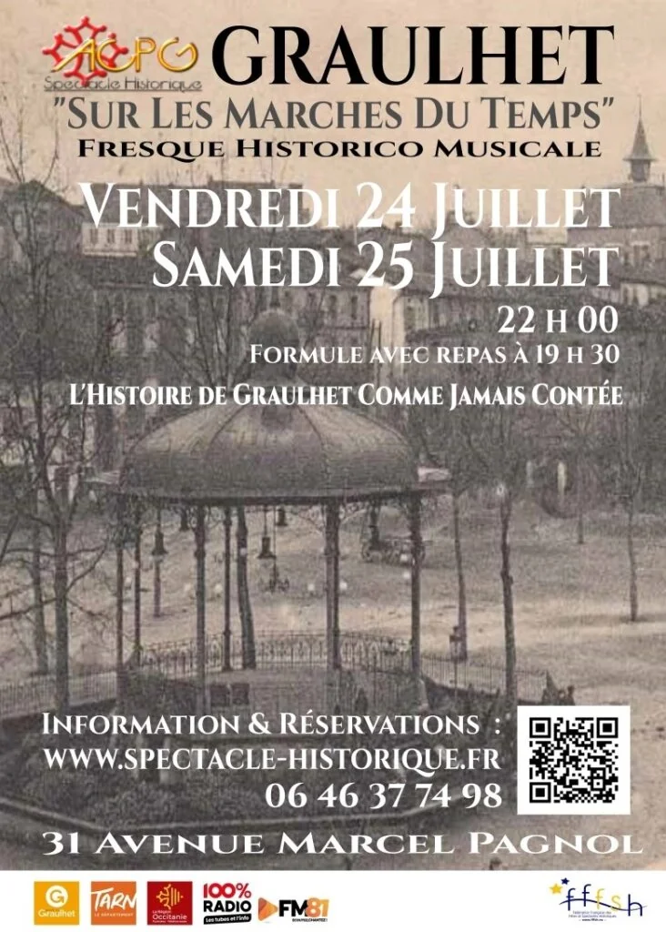 À Graulhet, une soirée historico-musicale à découvrir le 24 juillet dès 22 h