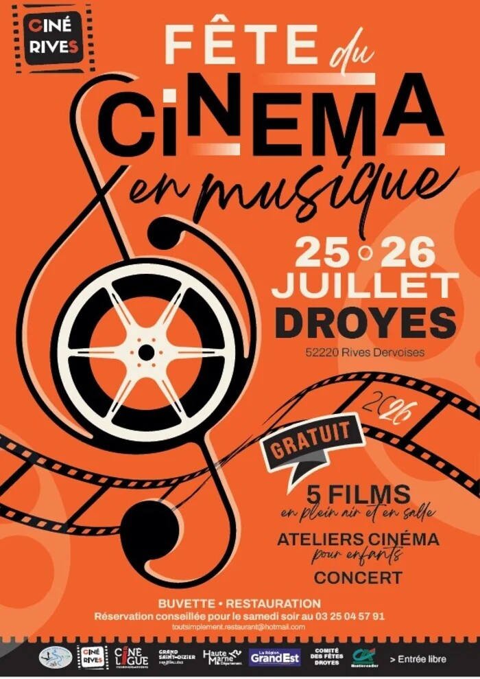 Fête du cinéma à Droyes : deux formats les 25 et 26 juillet