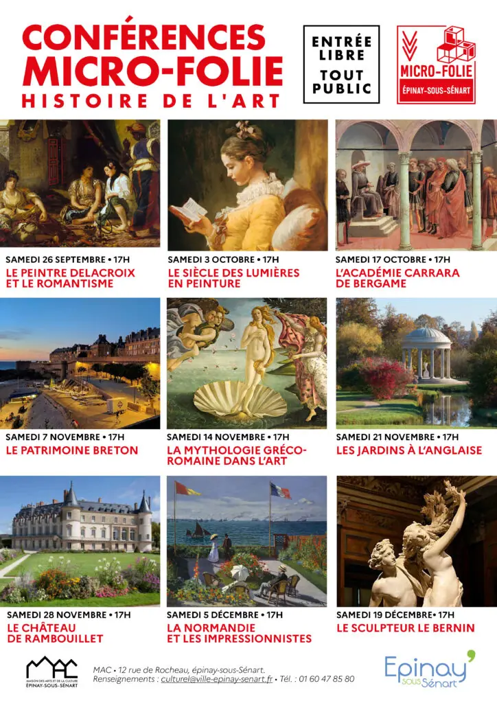 Le Bernin à Épinay : conférence gratuite le 19 décembre: les dates clés