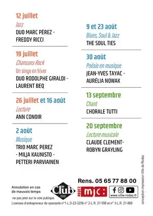Les Dimanches du Kiosque à Rodez : gratuit le 26 juillet: tagafruit.fr