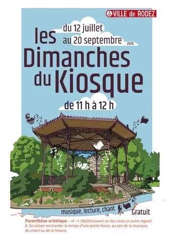 Les Dimanches du Kiosque à Rodez : gratuit le 26 juillet: tagafruit.fr