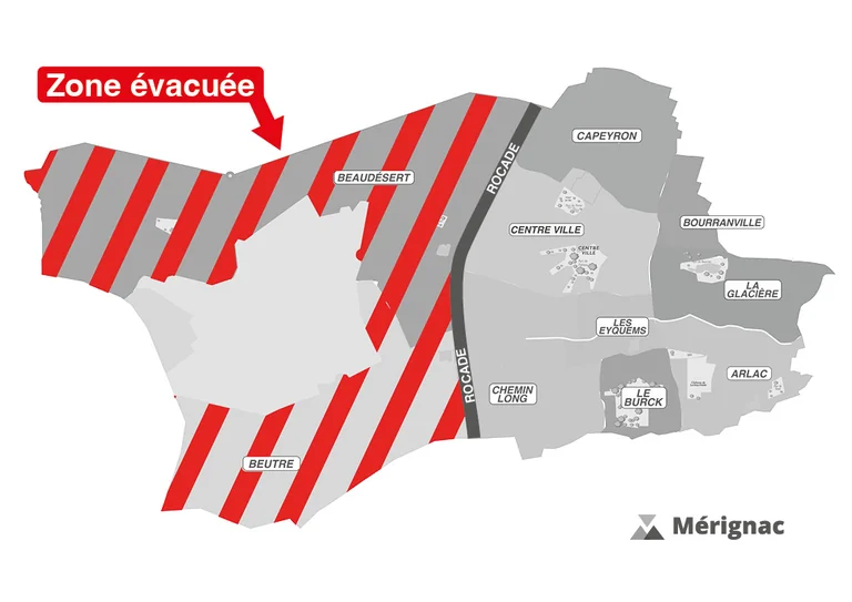 Mérignac : les évacués doivent encore rester à l’écart