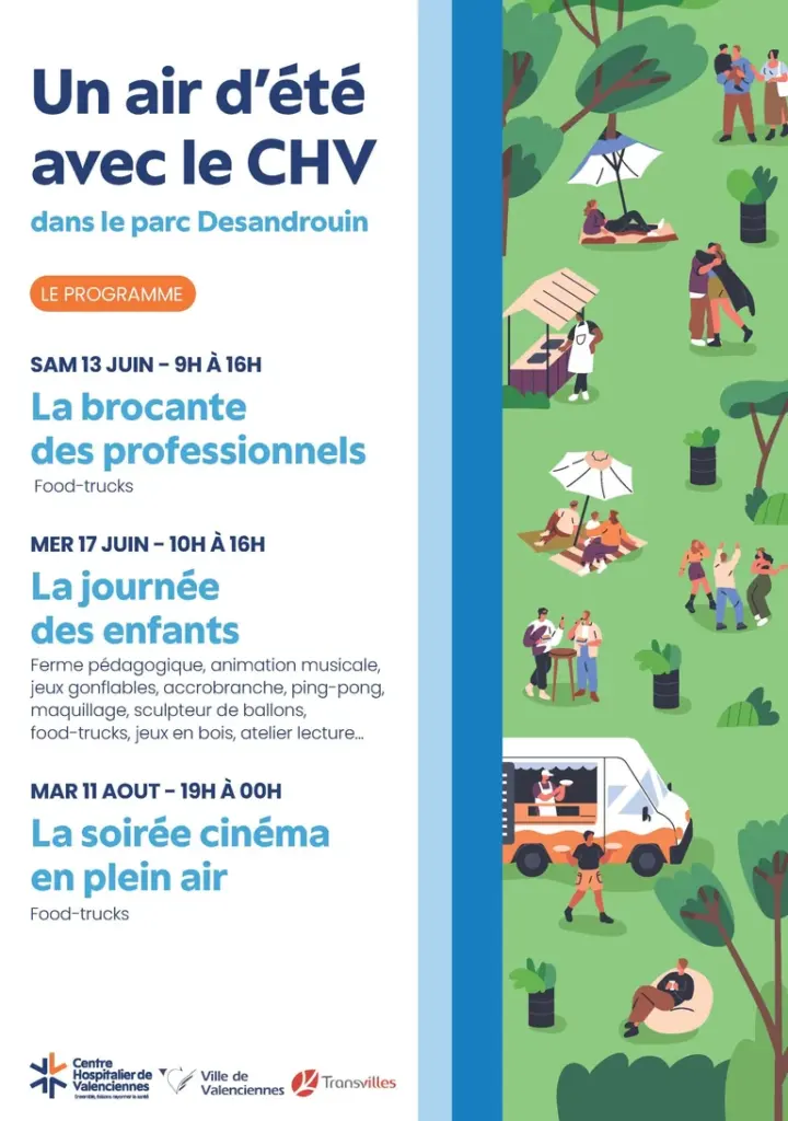 Un air d’été au CHV : trois dates à Valenciennes