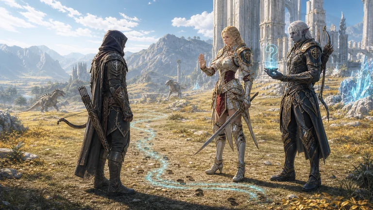 Illustration conceptuelle 3 du MMORPG avec IA Lineage2AI