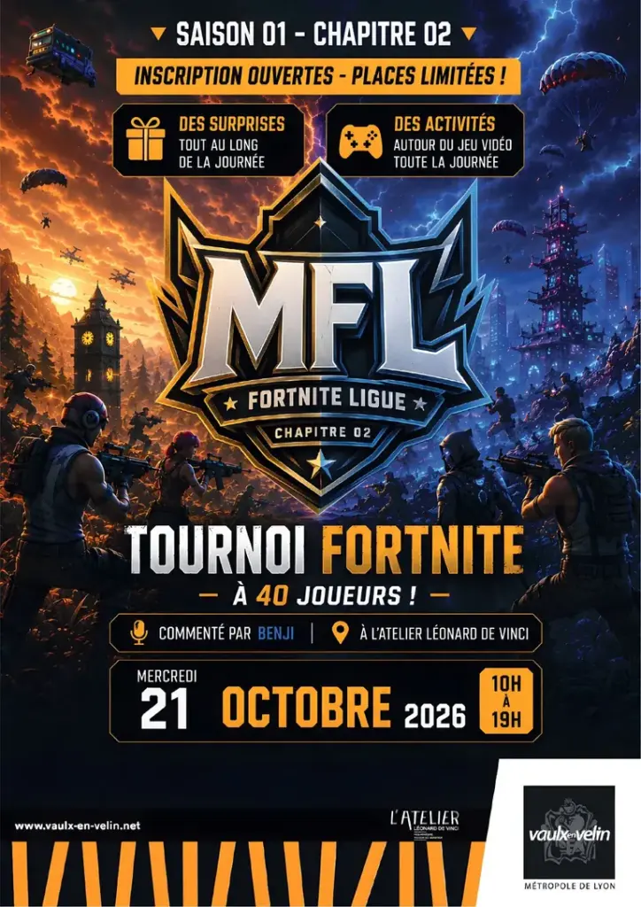 Tournoi MFL à Vaulx-en-Velin : 20 binômes le 21 octobre