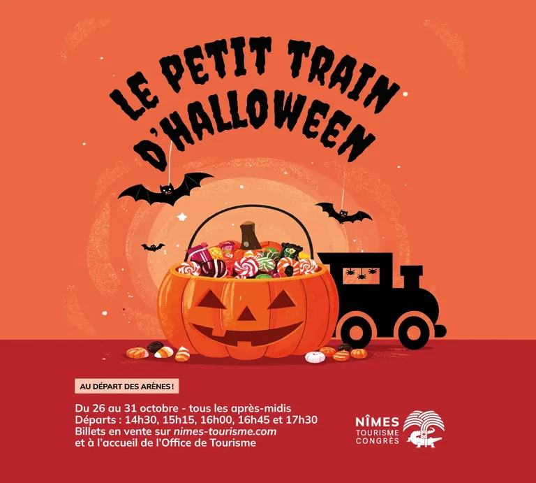 Halloween à Nîmes : le petit train touristique joue les frissons